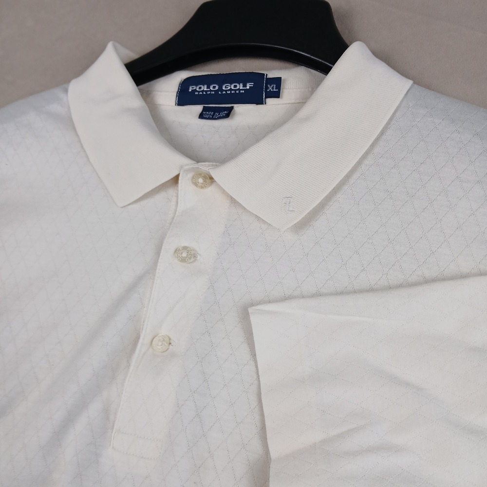 Polo Golf Ralph Lauren XL Mens Shirt 25x30 Textured Pattern